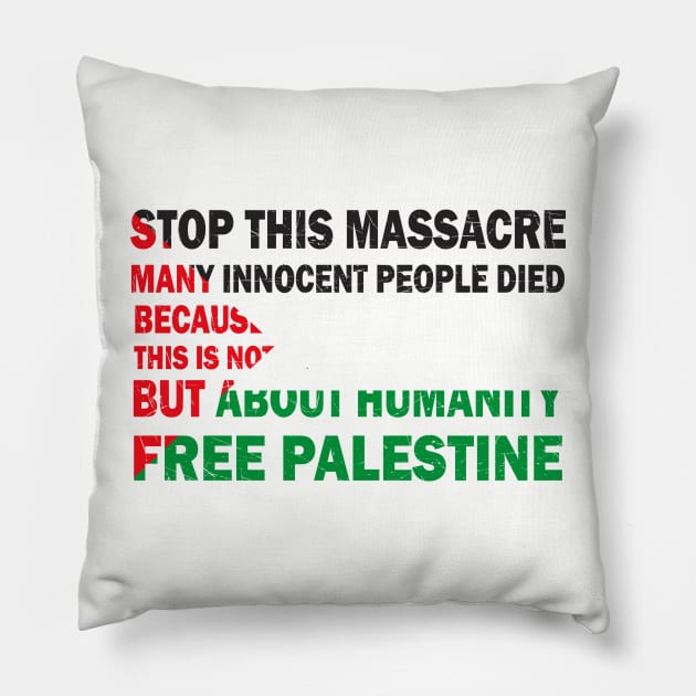 Free Palestine!! Pillow by anwara