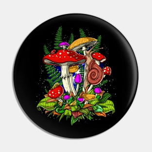 Magic mushrooms fungi Pin