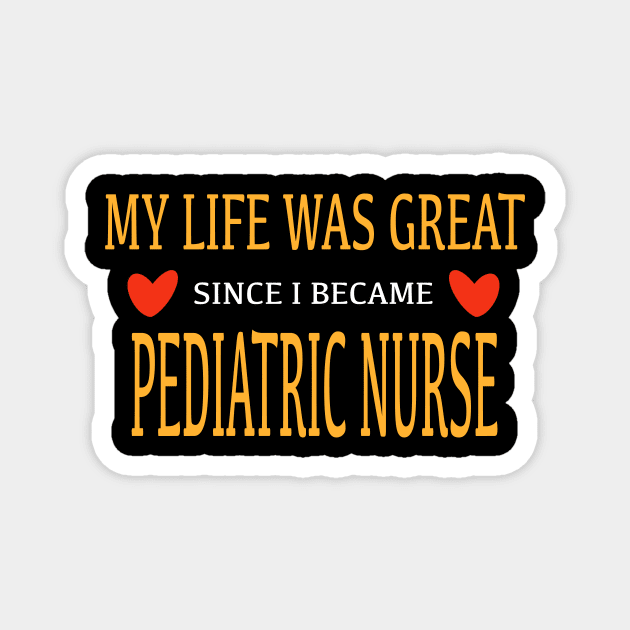 Pediatric Nurse Birthday Gift Idea Saying Magnet by SpaceKiddo