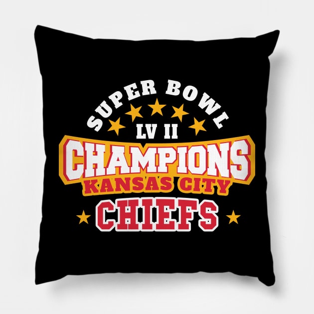 Kansas city champions superbowl 2023 Pillow by PRESENTA