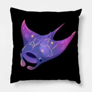 Galaxy Manta Ray Pillow