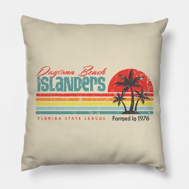 Daytona Beach Islanders Pillow by MindsparkCreative