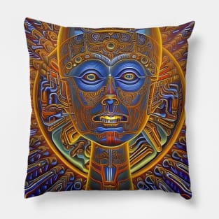 Transcendental Shift (4) - Trippy Psychedelic Art Pillow