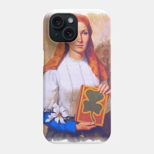 St Dymphna Catholic Orthodox Patroness Patron Irish Saint Phone Case