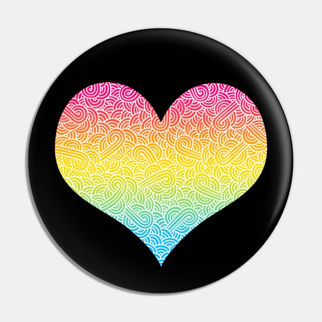 Ombré pansexuality colours and white swirls doodles heart Pin by Savousepate