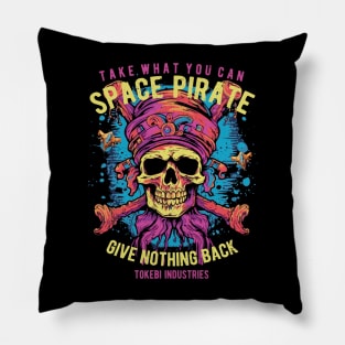 Space Pirate Skull Pillow