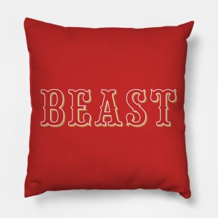 Red & Gold Beast Pillow