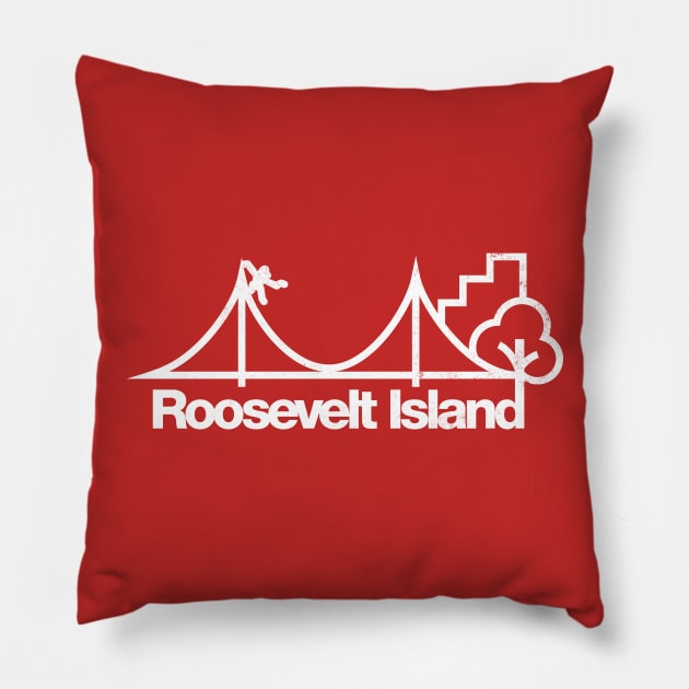 Roosevelt Island Kong Pillow by GoAwayGreen