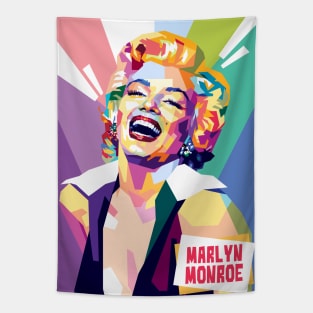 Portrait illustration of Marlyn Monroe Tapestry