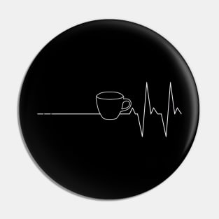 Electrocardiogram Coffee Pin