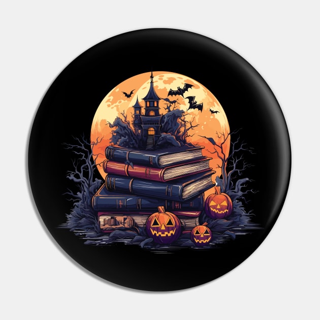 Halloween Gift For Book Lovers Pin by PaulJus