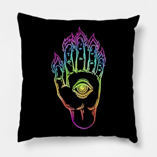 Mysterious Eye. Magic Hand Pillow