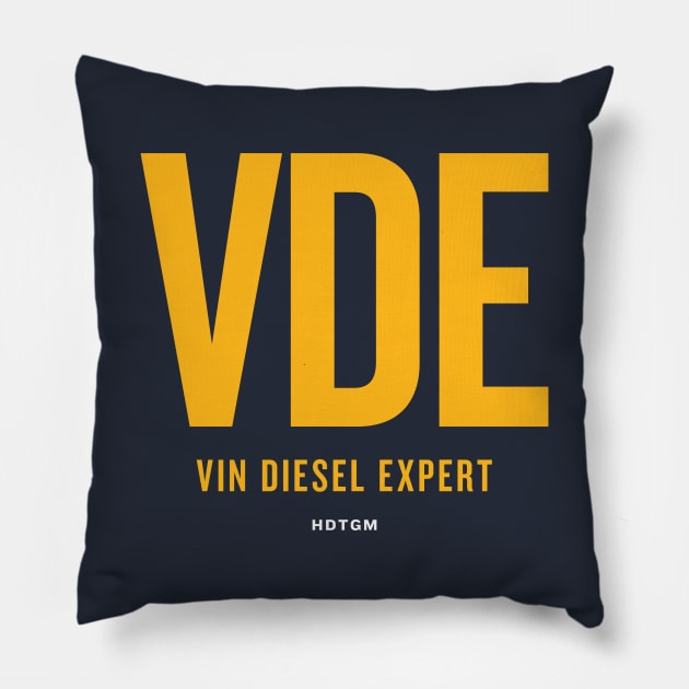 VDE - Vin Diesel Expert Pillow by How Did This Get Made?