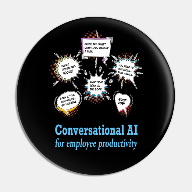 Conversational AI Pin by UltraQuirky