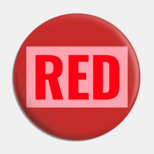 Red text simple classic typography Pin