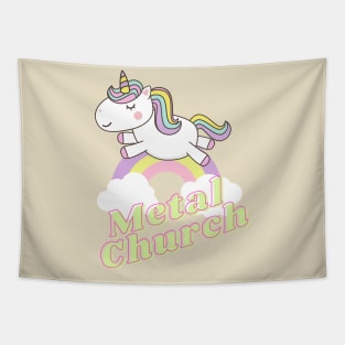 metal lp unicorn Tapestry