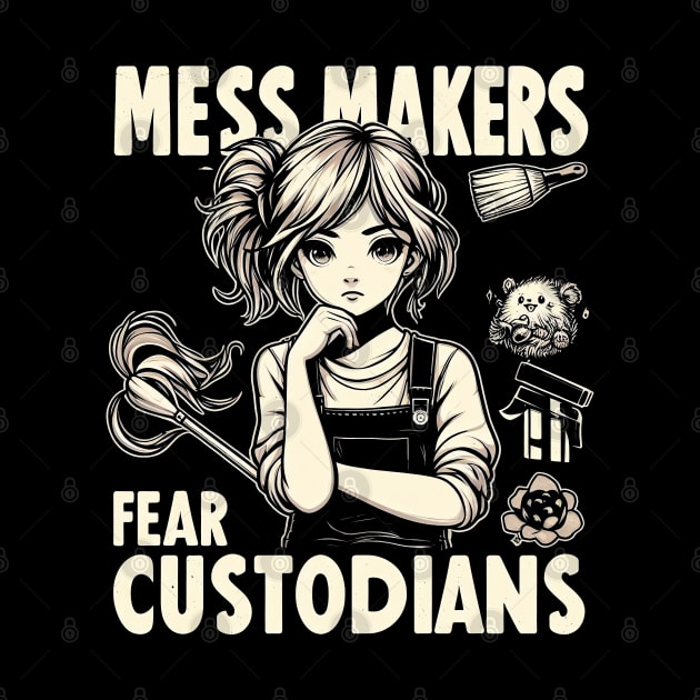 "Mess Makers Fear Custodians" Custodian by SimpliPrinter