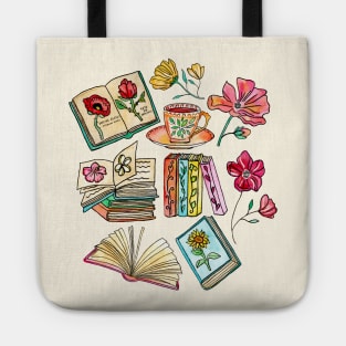 Blooms and Books Tote