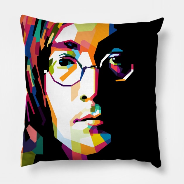 John Lennon WPAP Pillow by awangwidyatama