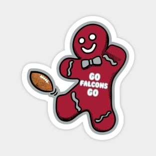 Atlanta Falcons Gingerbread Man Magnet