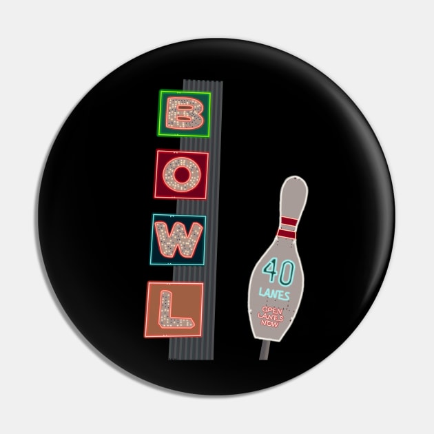 Another Bowling Sign Pin by Zippy's House of Mystery