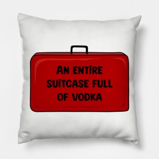 Derry Girls Suitcase of Vodka Pillow