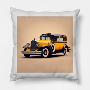 Art Deco Style Taxis Pillow