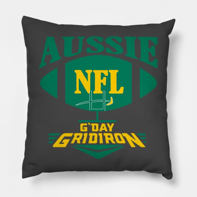 Aussie NFL Fantasy meets Gday Gridiron Pillow by Aussie NFL Fantasy Show