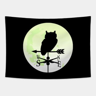 Owl Moon Weathervane Tapestry