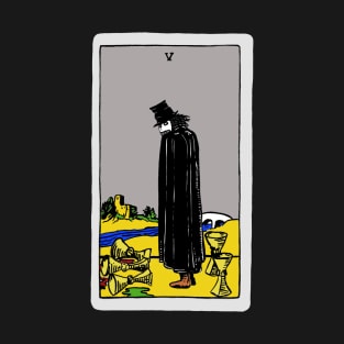 Babadook Five of Cups Tarot T-Shirt