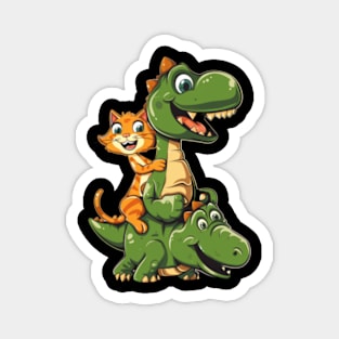 Dinosaur Cat's Ancestor Magnet