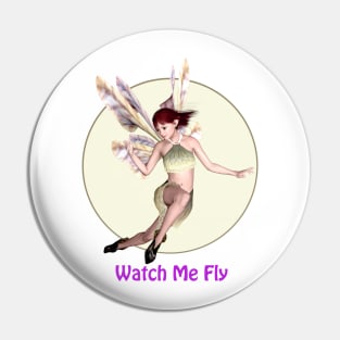 Watch me fly fairy faerie elf butterfly wings flying Pin