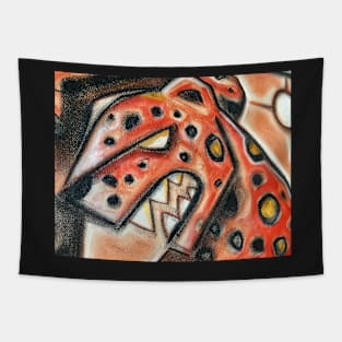 Red jaguar illustration Tapestry