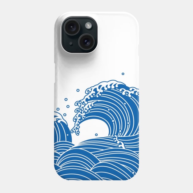 Japanese Wave Art. Great Wave. Japanese Wave Mug. Japanese style print. Japanese Wave Tote Bag. Japanese Wave Pin. Japanese Wave Magnet. Japanese waves. Japanese mask Phone Case by crocozen