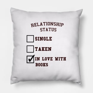 In Love With Books Pillow