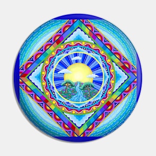 Beautiful World Mandala 2 Pin