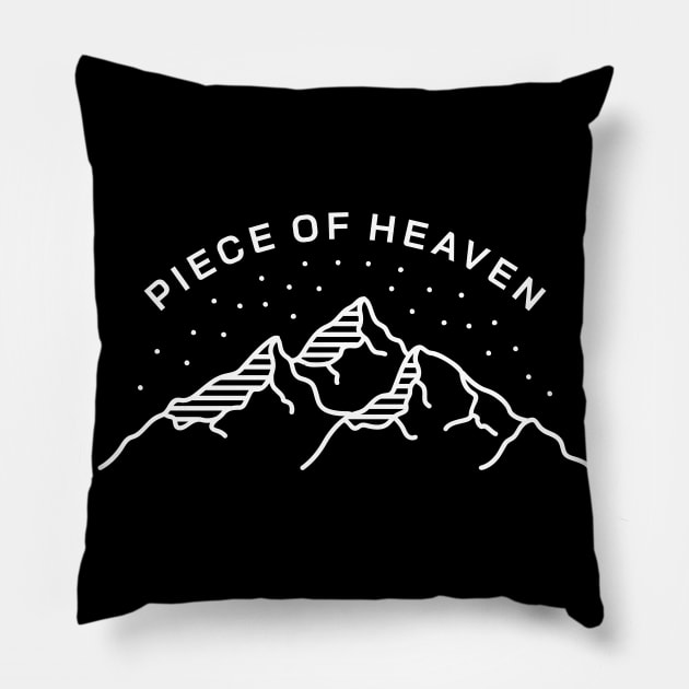 Piece of Heaven Pillow by VEKTORKITA