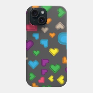 impossible colorful heart Phone Case