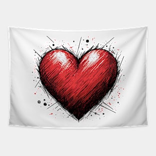 Love Heart Valentine Tapestry