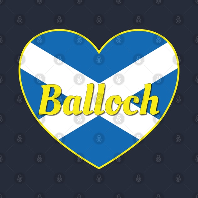 Balloch Scotland UK Scotland Flag Heart by DPattonPD