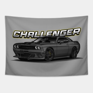 American Muscle Challenger (Gloss Pitch Black) Tapestry