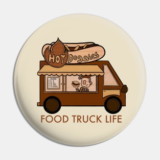 Food truck life for hot dog design Pin