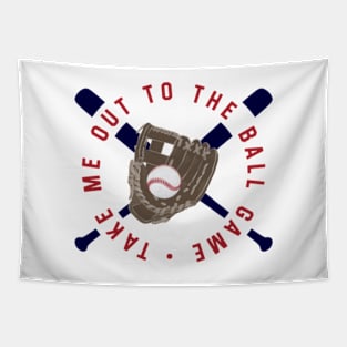 Take Me Out to the Ball Game © GraphicLoveShop Tapestry