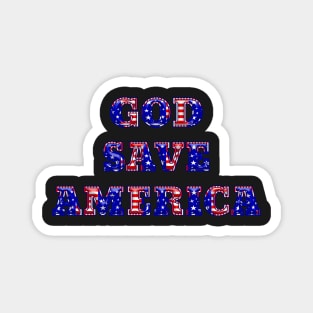 Patriotic GOD SAVE AMERICA Magnet