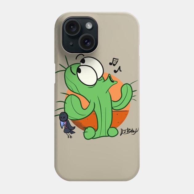 Nobody Suspects the Cactus! Phone Case by D.J. Berry