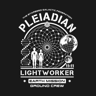 Pleiadian Lightworker Starseed Earth Mission Crew T-Shirt