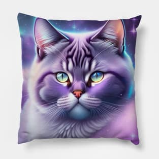 British Shorthair Amongst Clouds Pillow