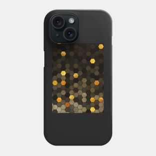 Marble stone and pure gold - Geometric shapes abstract art Phone Case