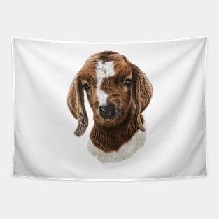 Portrait of a Goat  - Boer Goat Baby Nicklaus Tapestry
