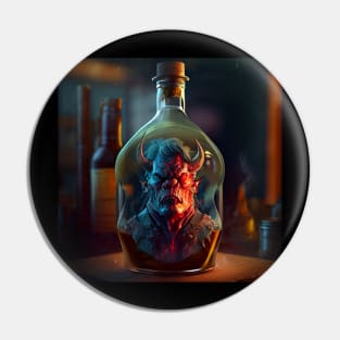 Demon in a bottle Pin